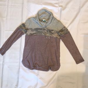 Cameron Cowl Neck Brushed Knit Top